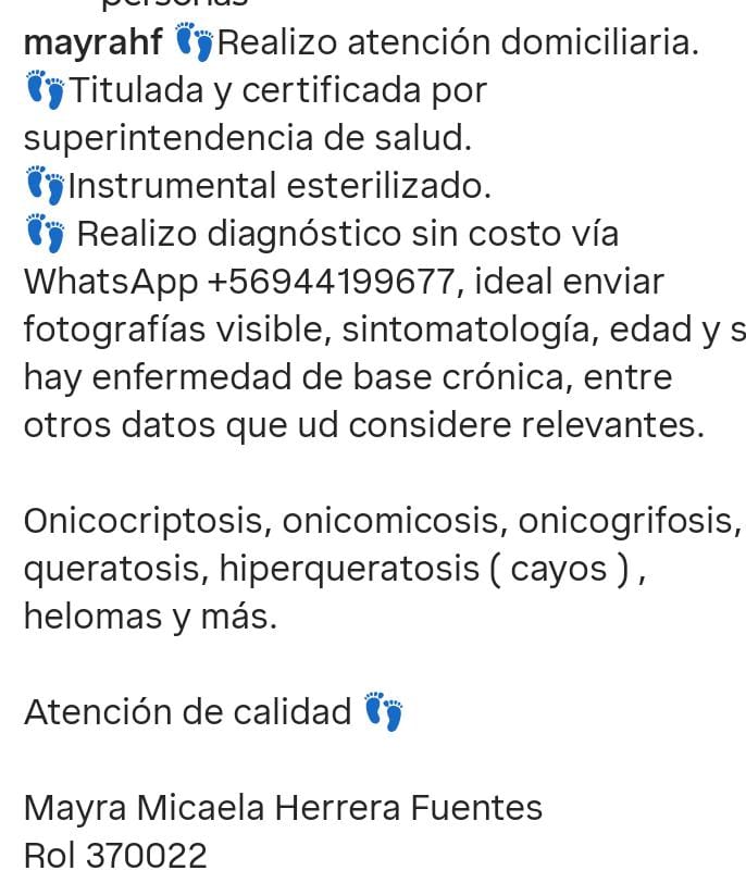 Podología Clínica - Rancagua